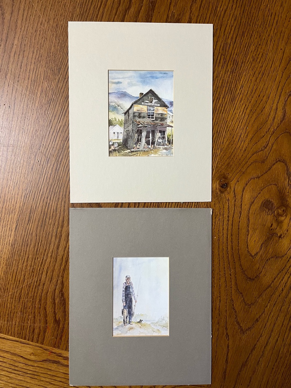 Pair of Pacific Northwest Witteveen watercolor prints